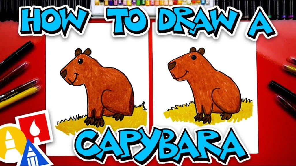 capybara drawing step by step